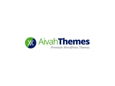AivahThemes Logo creative green logo navy themes