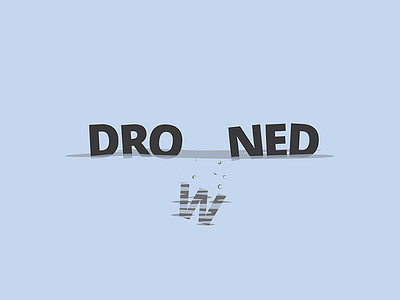 Drowned concept drown drowned graphic mark samadara samadara ginige water
