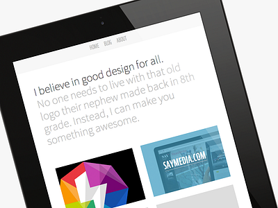 New portfolio sneak peek icon mobile personal portfolio responsive tablet thumbnail typography web design