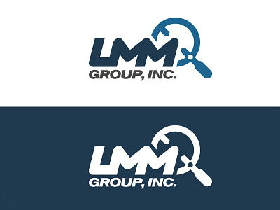 LMM Group Rebranding blue branding color options flat logo machining micrometer