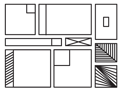 I like shapes and lines ben johnson geometric linear lines rectangles shapes single width squares