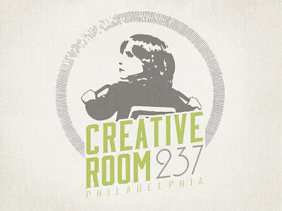 Creative Room 237 // 2-color Logo illustration logo philadelphia retro