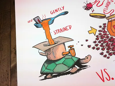 Busy Bees bees commercial honey illustration whiteboard whiteboard animation