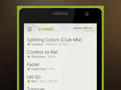 Spotify for Windows Phone (concept) app metro spotify ui windows phone wp8