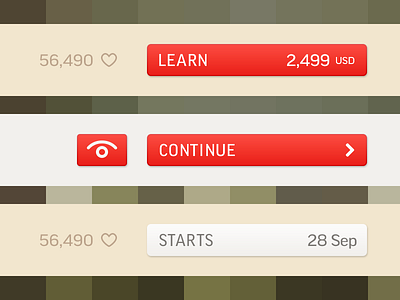 Educloud 2 button buy confirm favorites green heart interface preview search ui ux web