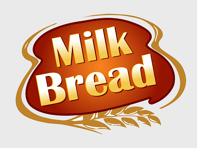 Milk Bread Logo bread food logo logos milk