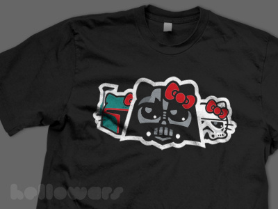 Hello Wars - Dark Side Tee character colors cute darth vader hello kitty kawaii print screen print shirt star wars t shirt tee shirt