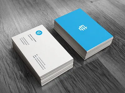 Personal Business Card. branding business cards design letter lettering logo mockup personal print psd stationary