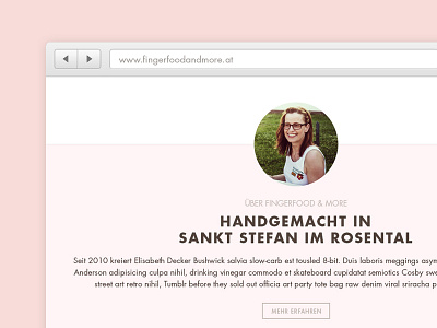 Fingerfood Webdesign food futura responsive webdesign