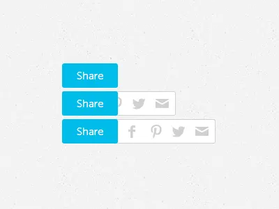 Custom Share Button button custom email facebook pinterest share social twitter ui ux