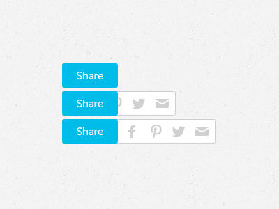 Custom Share Button button custom email facebook pinterest share social twitter ui ux