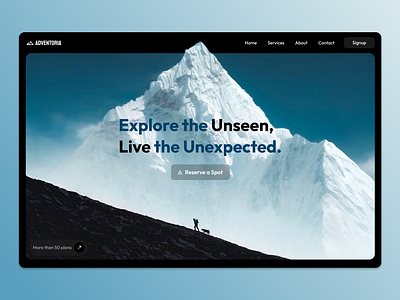 Travel Website Landing Page adventure website adventuredesign travel travelling website ul travelux u=