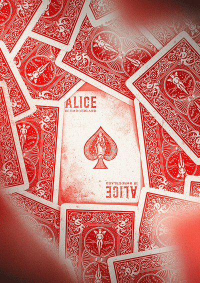 Alice in Borderland Poster alice in borderland anime design film graphic design manga movie playing cards poster