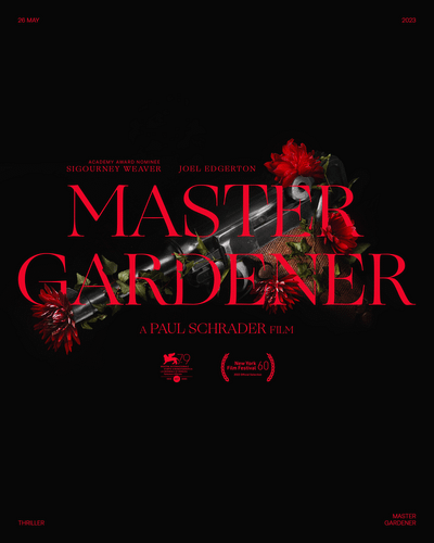 Master Gardener Poster design film graphic design master gardener movie poster