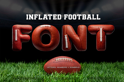 Inflated Football Font 3d font font football football font football letters inflated nfl nfl font super bowl