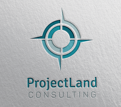 Logo Design: Projectland Consulting branding design logo malcontent creative print typeography vancouver island victoria bc