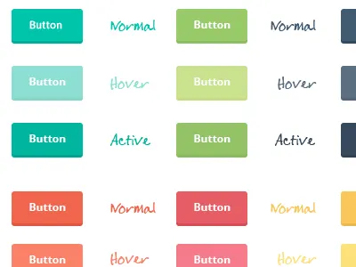 Freebie: Flat Buttons button buttons css flat flat button flat buttons flat design html psd web web design web development