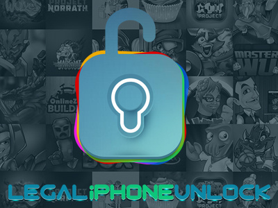 Legal iPhone Unlock Logo Design design ipad iphone lanotdesign legal logo manila mobile philippines phone services unlock