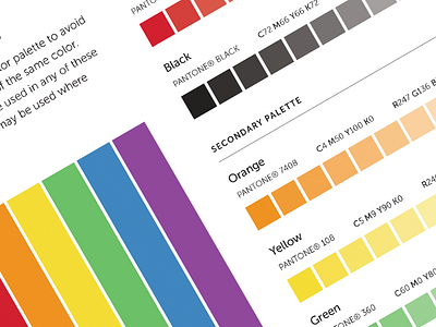 Brand Colors brand branding color colour palette styleguide