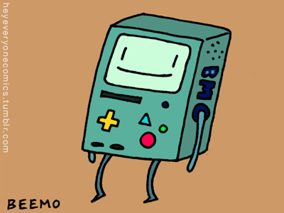 Beemo from Adventure Time adventure time adventure time fanart beemo bmo cmon grab your friends cute fanart fun illustration yay