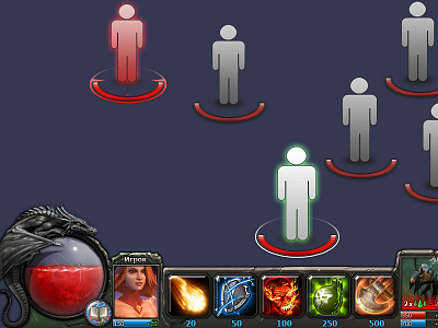 iPad game interface (not retina!) diablo game art game graphics gui icons interface ios ios game ipad mobile phone