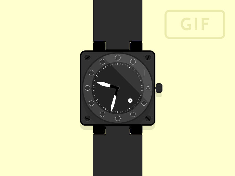 Polygon *animated* animated clock css watch