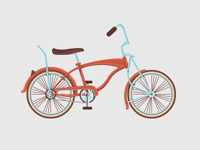 my bike bike fun hipster illustration