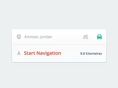 Map Ui clean flat map navigation ui ux