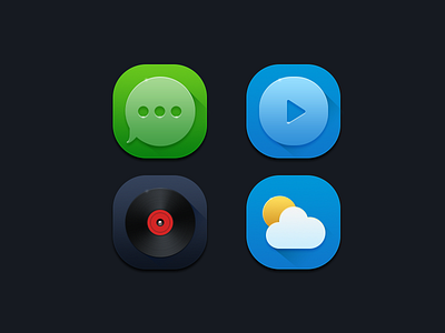 Some icons icon mobile music sms theme ui video weather