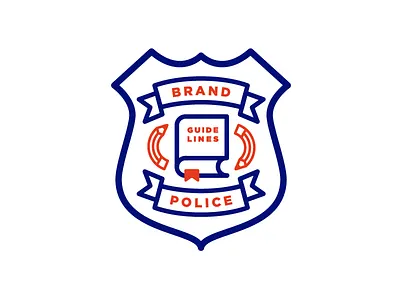Brand Police badge brand guidelines