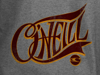 O'Neill Lettering lettering script t shirt typography