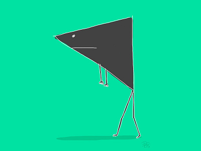 Trianger character digital geometry sketch sketchbook pro