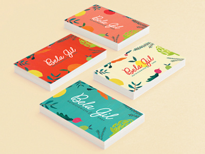 Bela Gil business cards. bela gil fruits julia bueno