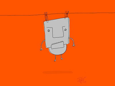 Clothesline character digital geometry sketch sketchbook pro