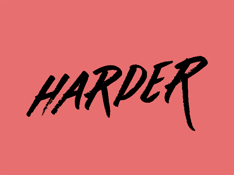 Faster [GIF] brush brush script gif hand drawn type kanye west lettering sharpie type