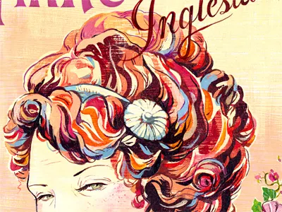 Sassy Red Head, Book Cover book books cover eyes hair illustration illustrations lettering paint portrait red woman