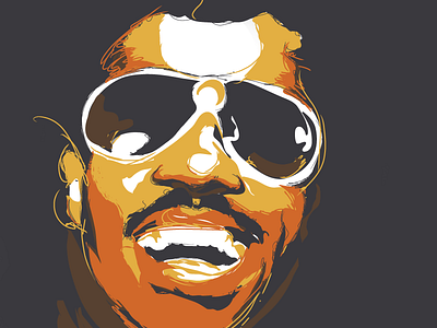 Stevie Wonder illustrator portrait