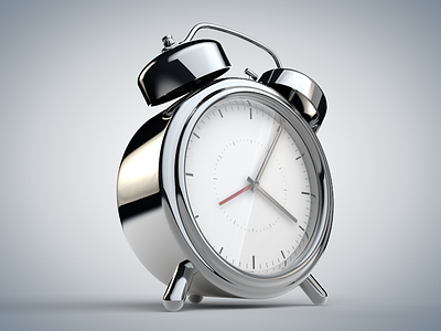 Alarm Clock cinema 4d playing render