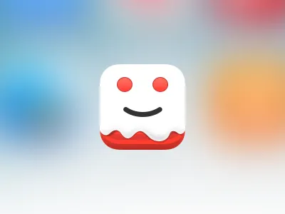 Cake app icon awkward cake icon ios iphone reddit snoo wip