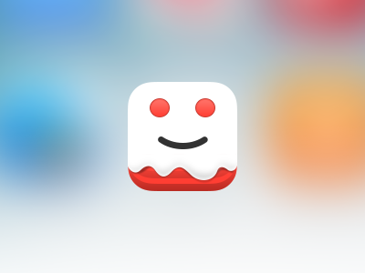 Cake app icon awkward cake icon ios iphone reddit snoo wip