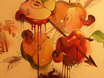 Apples Of Eden apple artlon dimitrov erase exhibition fresh gallery georgi germany graffiti illustration rheinberg