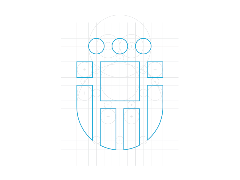 Branding | Circles, Guides, and more Circles baby branding circle circles design focus lab guides lines logo mark system