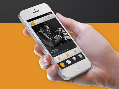 Whether the Weather - UI/UX app iphone mobile music playlist ui ux weather