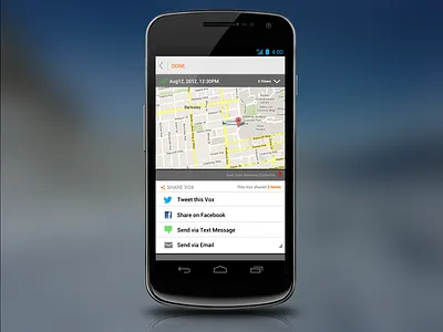 Sharing_Android android clean message sharing simple ui