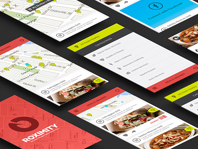 Roximity IOS App app design digital graphic design ios location based roximity ui design ux design