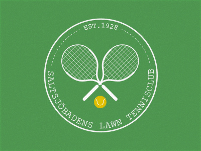 Tennis club brand logo tennis