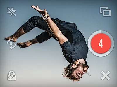 Camera cameo camera flash icon lock record roll switch video