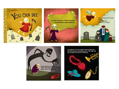 Lil' Golden Book of Death digital golden book illustration mary blair vector