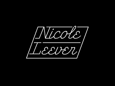 Nicole Leever Logo B branding logo retro script type vintage