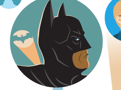 The Bat Signal bat batman flat signal